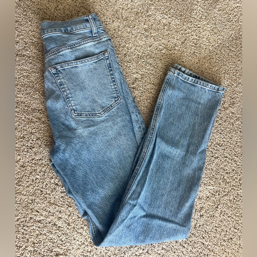 Reformation Liza Ultra High Rise Straight Jeans